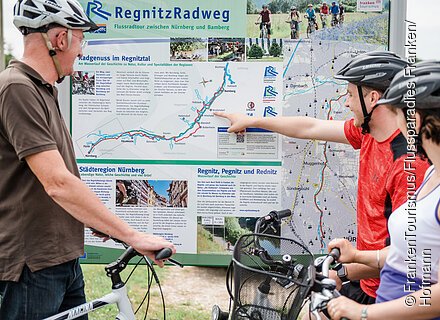 Franken, Radeln auf dem RegnitzRadweg Radeln auf dem RegnitzRadweg